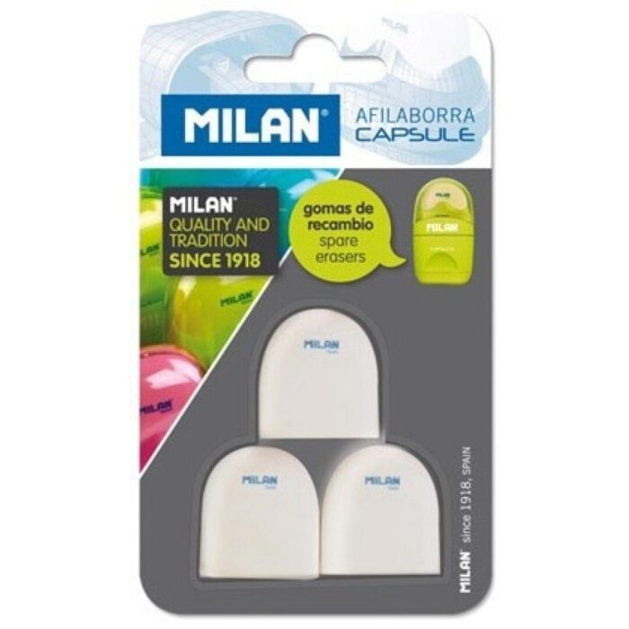 GOMA MILAN BLISTER 3 GOMAS RECAMBIO CAPSULE