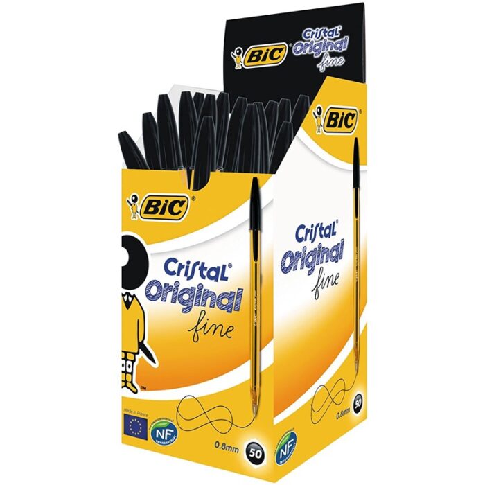 BOLIGRAFO BIC CRISTAL FINE NEGRO