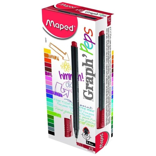 ROTULADOR MAPED GRAPHPEPS RED KISS