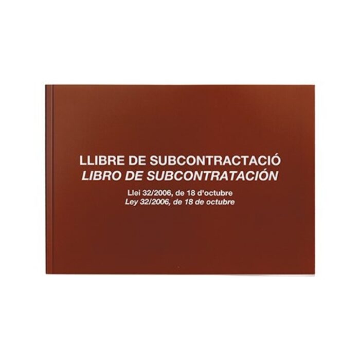 LIBRO Fº DE SUBCONTRATACION