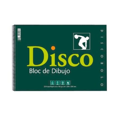 BLOC DIBUJO DISCO Fº LISO ESPIRAL