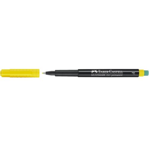 ROTULADOR FABER PERMANENET PF AMARILLO