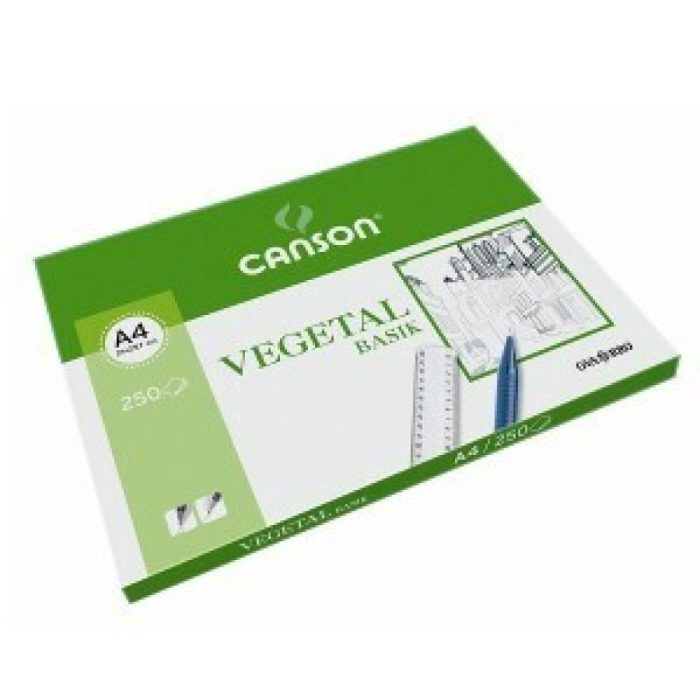 PAPEL DIBUJO VEGETAL LAMINA A4 250UNID.