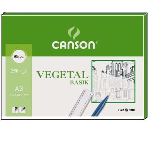 PAPEL DIBUJO VEGETAL LAMINA A3 250UNID.