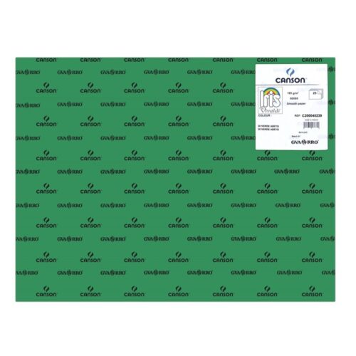 CARTULINAS CANSON 50X65 VERDE ABETO 25UNID