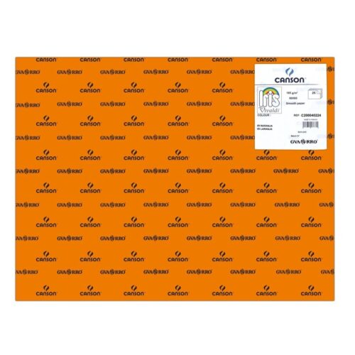 CARTULINAS CANSON 50X65 NARANJA 25UNID.