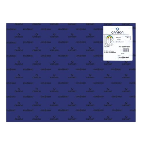 CARTULINAS CANSON 50X65 AZUL ULTRAMAR 25UNID.