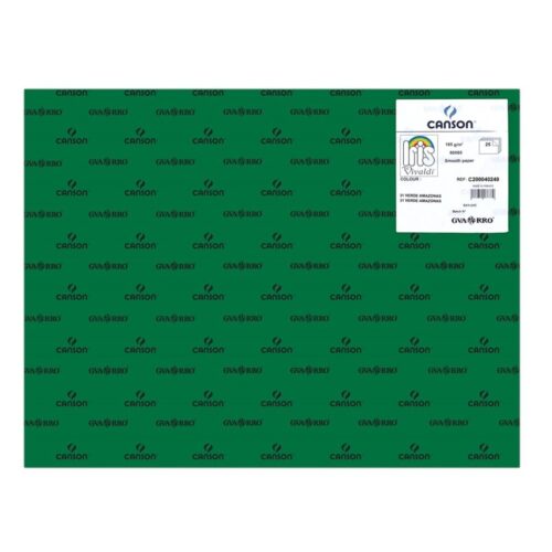 CARTULINAS CANSON 50X65 VERDE AMAZONAS 25UNID.