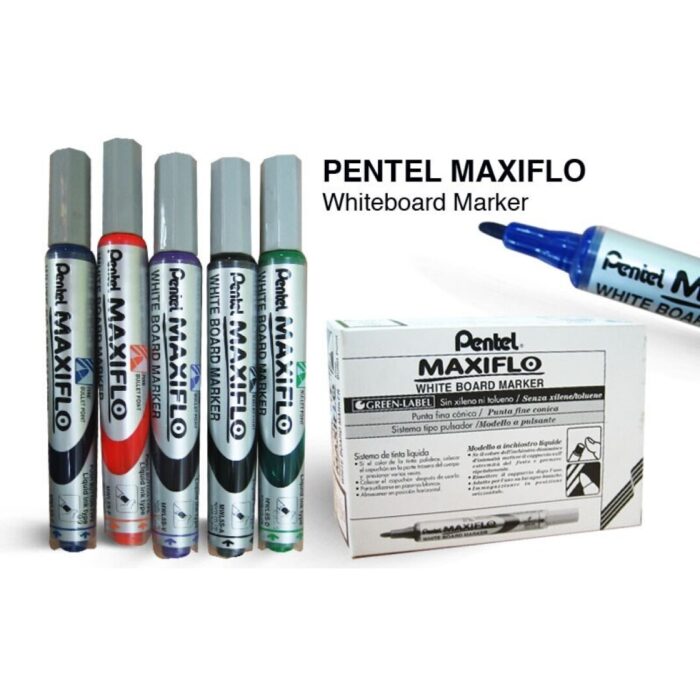 ROTULADOR PIZARRA PENTEL MAXIFLO ROJO