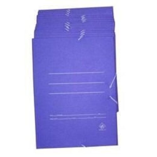 CARPETA C/GOMA CARTON Fº SENCILLA AZUL