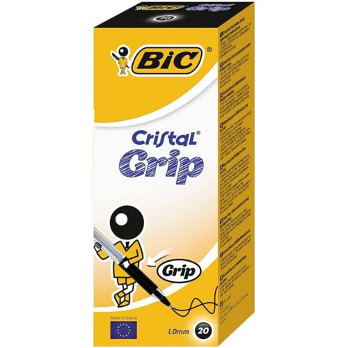 BOLIGRAFO BIC CRISTAL GRIP NEGRO