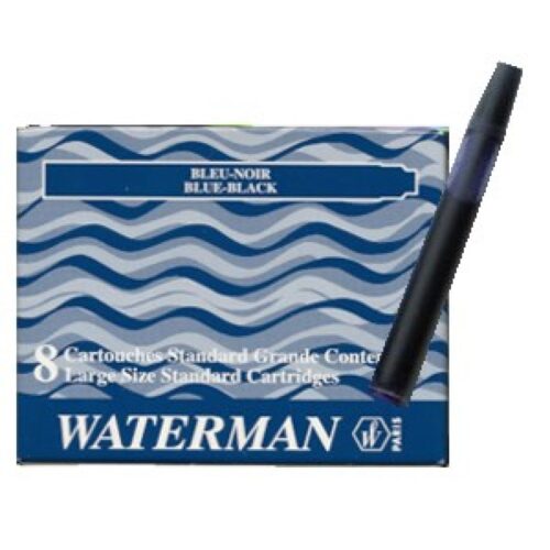 WATERMAN RECAMBIO PLUMA LARGO NEGRO