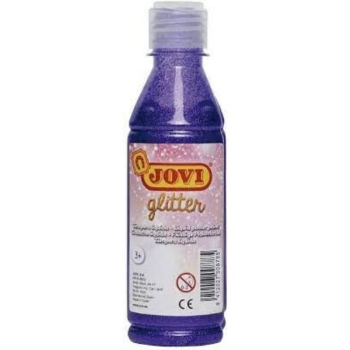 TEMPERA JOVI 250ML.GLITTER VIOLETA