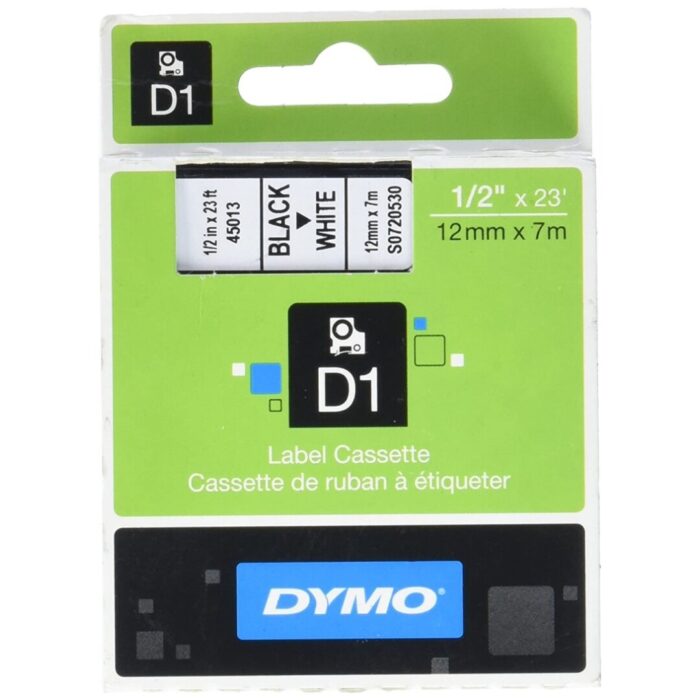 CINTAS DYMO 12 NEGRO/BCO