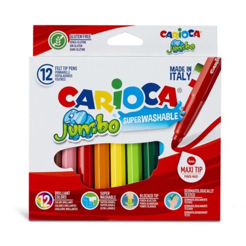 ROTULADOR CARIOCA JUMBO 12 COLORES