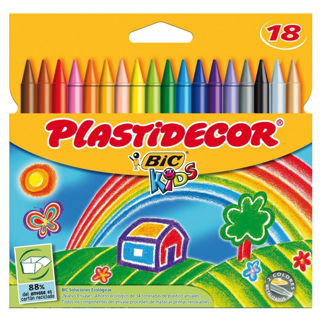 Cera Plastidecor peques 12 colores :: Plastidecor :: Papelería