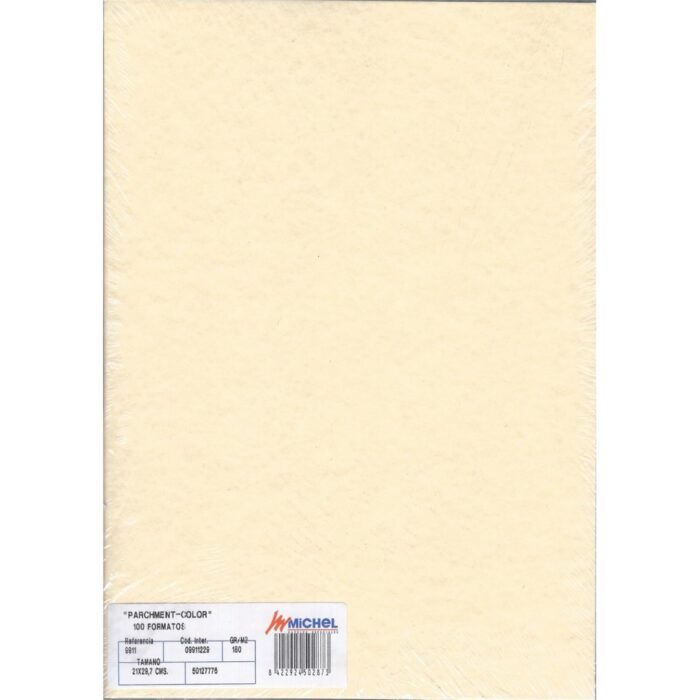 PAPEL PERGAMINO A4 R/9911 180GR TOPACIO PAQ.100UNID