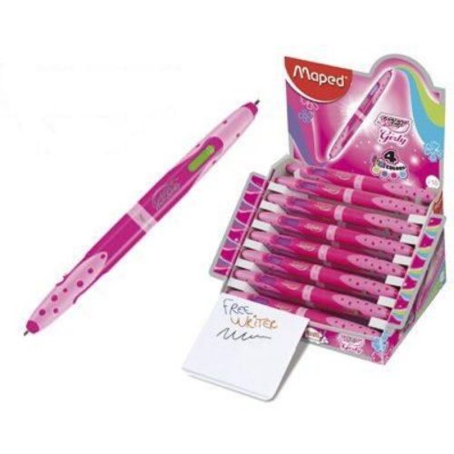 BOLIGRAFO MAPED GIRLY 4COLORES