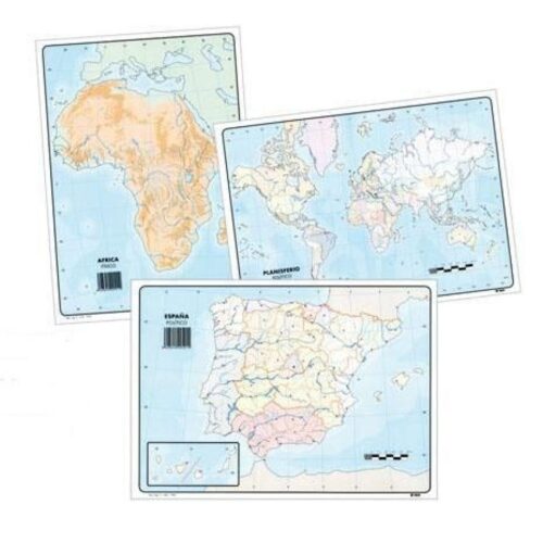 MAPAS MUDOS AFRICA FISICO