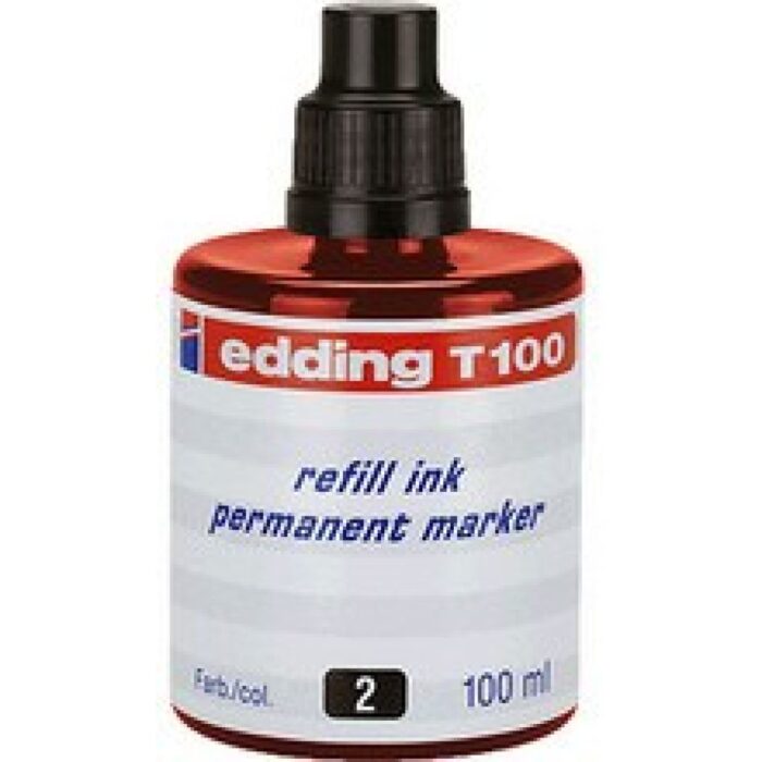 TINTA EDDING. 100CC ROJA