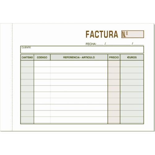 TALONARIO FACTURAS 8º AP. 100H