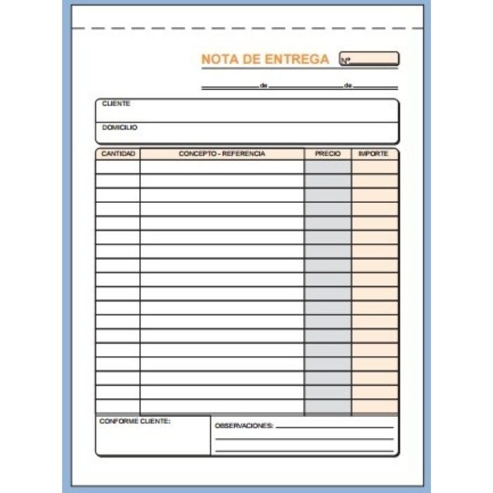 TALONARIO LOAN NOTAS ENTREGA 4º NA D/Q