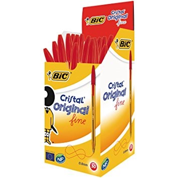 BOLIGRAFO BIC CRISTAL FINE ROJO