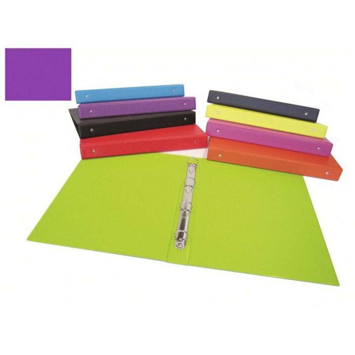 CARPETA ANILLAS PVC 4A A4 25MM Fº FUN LILA