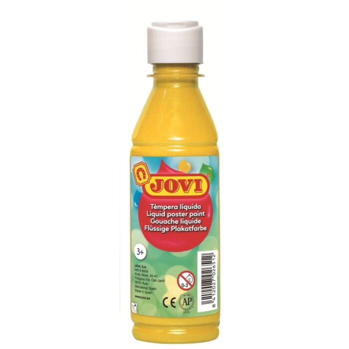 TEMPERA JOVI 250ML.LIQUIDA AMARILLO CLARO