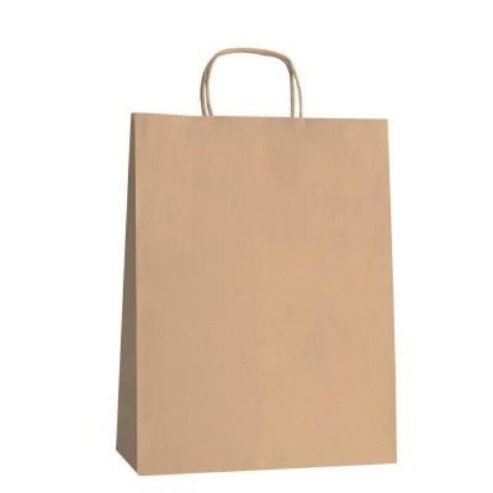 BOLSA PAPEL KRAFT 24X32 ASA RIZO KRAFF MARRON