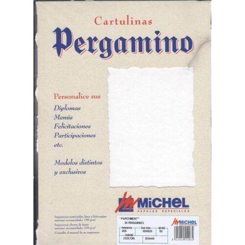 PAPEL PERGAMINO A4 R/2609 BLANCO 150GR PAQ.25UNID