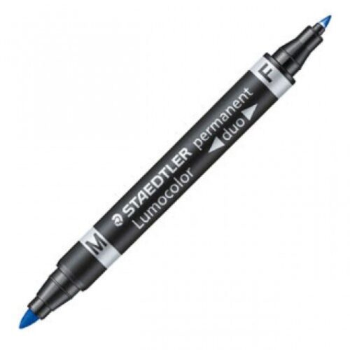 ROTULADOR STAEDTLER PERM.DOBLE PUNTA 348 AZ.