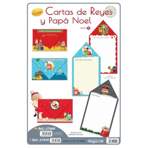 CARTAS DE REYES SOLAPA PICO (Paq.50)