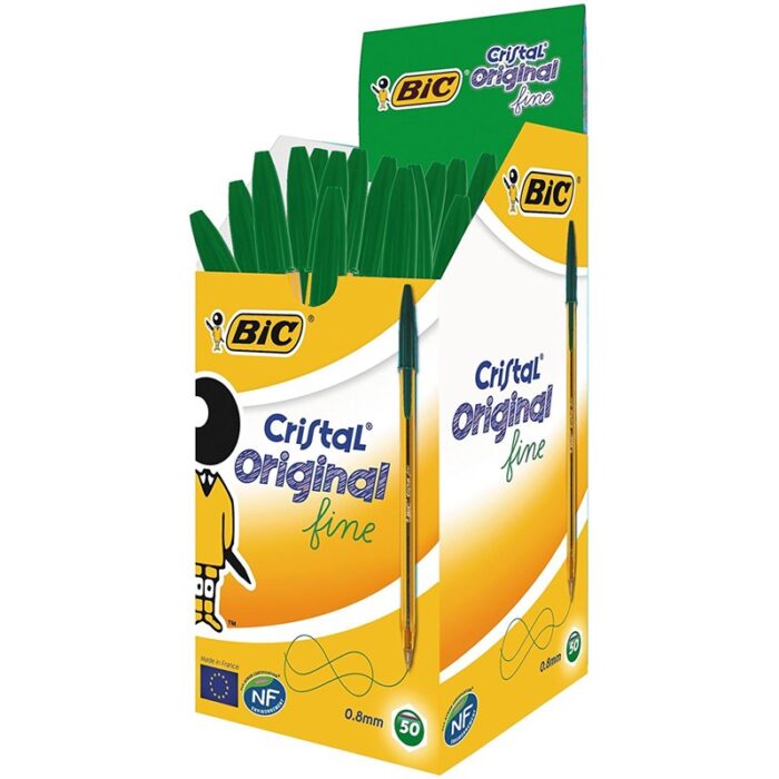 BOLIGRAFO BIC CRISTAL FINE VERDE