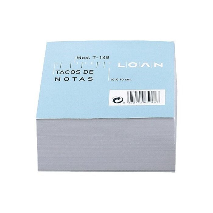 TACO NOTAS BLANCO 10X10 LOAN