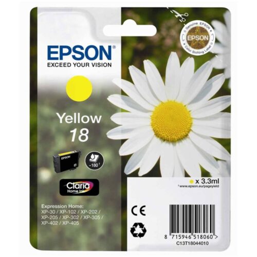 CARTUCHO EPSON ORIG.T18 AMARILLO