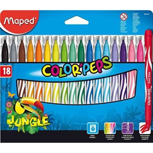 ROTULADOR MAPED 18COL.COLOR`PEPS JUNGLE