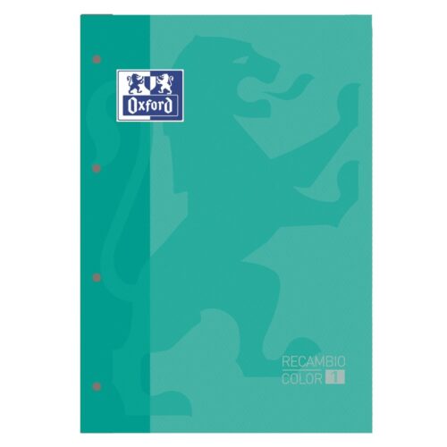 RECAMBIO OXFORD A4 COLOR 80H 4T C-5 VERDE MENTA