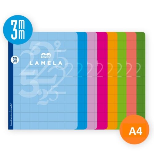 CUADERNO LAMELA A4 3MM 50H SURTIDO