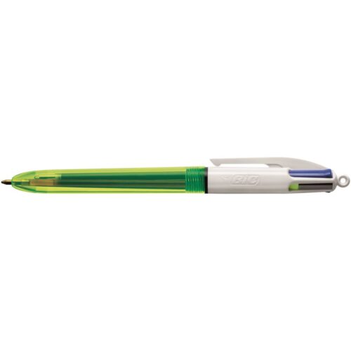 BOLIGRAFO BIC 4 COLORES FLUO AMARILLO