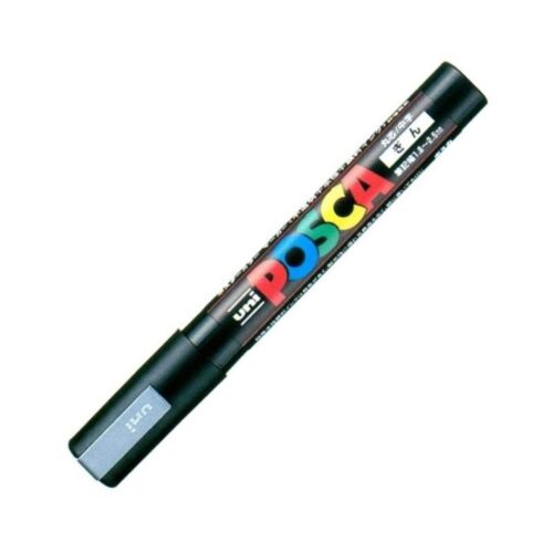 ROTULADOR UNIBALL POSCA MEDIUM PLATA