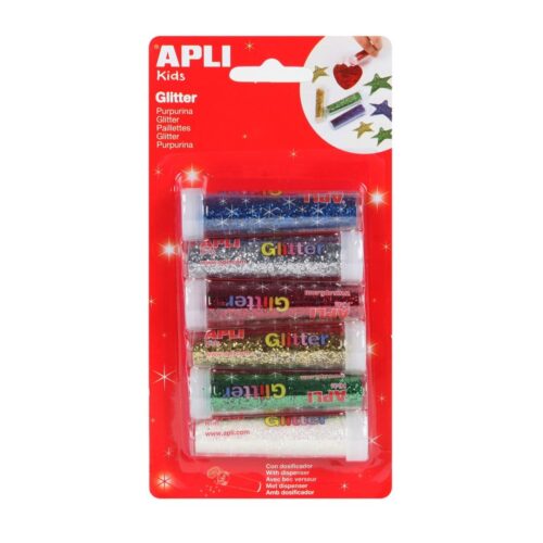 PURPURINA GLITTER APLI EN POLVO 5UNID.SURT