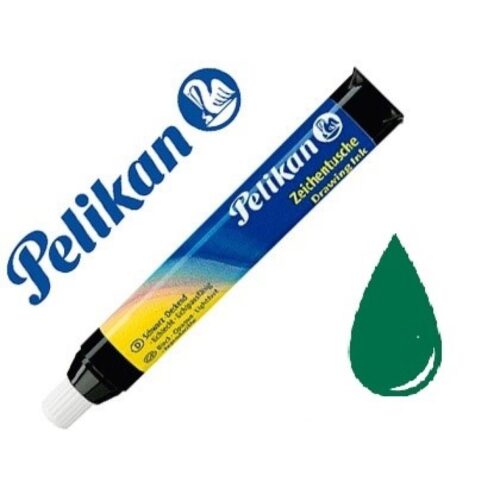 TINTA CHINA PELIKAN TUBO-P VERDE OSCURO