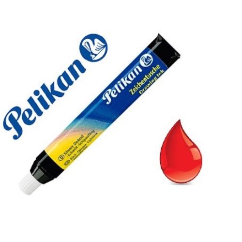 TINTA CHINA PELIKAN TUBO-P BERMELLON