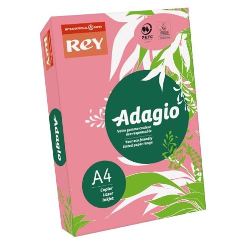 PAPEL ADAGIO A4 500H 80GR FRAMBUESA FLUORESCENTE Nº 13