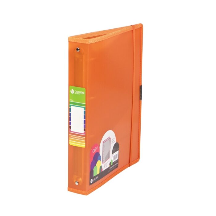 CARPETA ANILLAS PP A4 DUNE 4A 40MM GOMA NARANJA