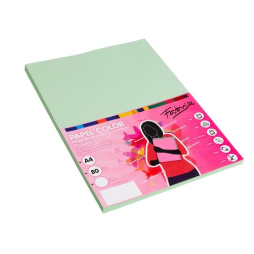 PAPEL FABRI A4 100H.80GR VERDE