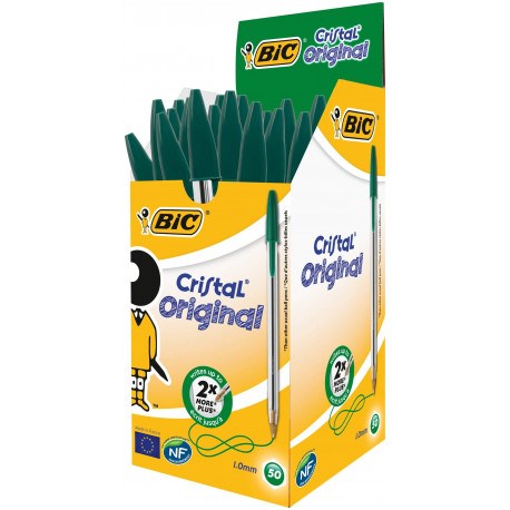 BOLIGRAFO BIC CRISTAL 1.0MM COLOR VERDE