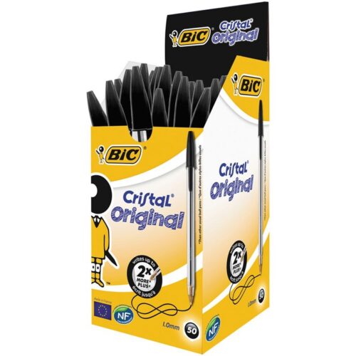 BOLIGRAFO BIC CRISTAL 1.0MM COLOR NEGRO