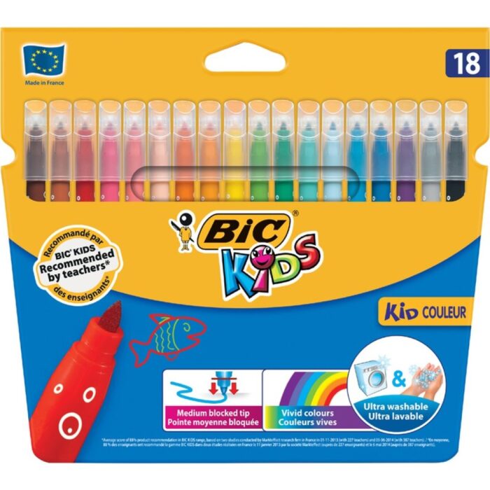 ROTULADOR BIC KID 18COLORES